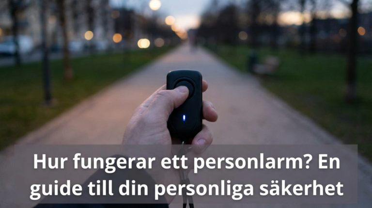 Hur fungerar ett personlarm? En guide till din personliga säkerhet